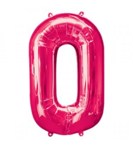 BALÃO PINK NUMERO 0